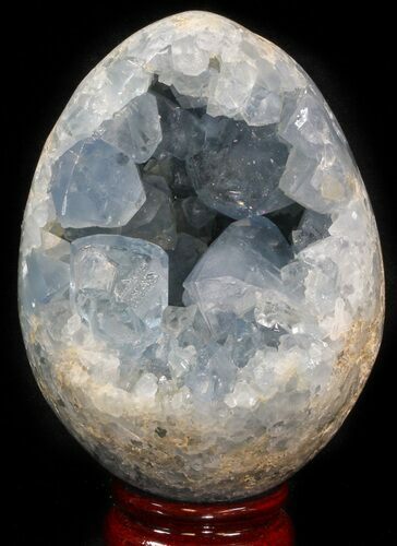 Crystal Filled Celestine (Celestite) Egg #41696